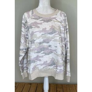 Old Navy Camouflage Sweatshirt - Cream and Gray